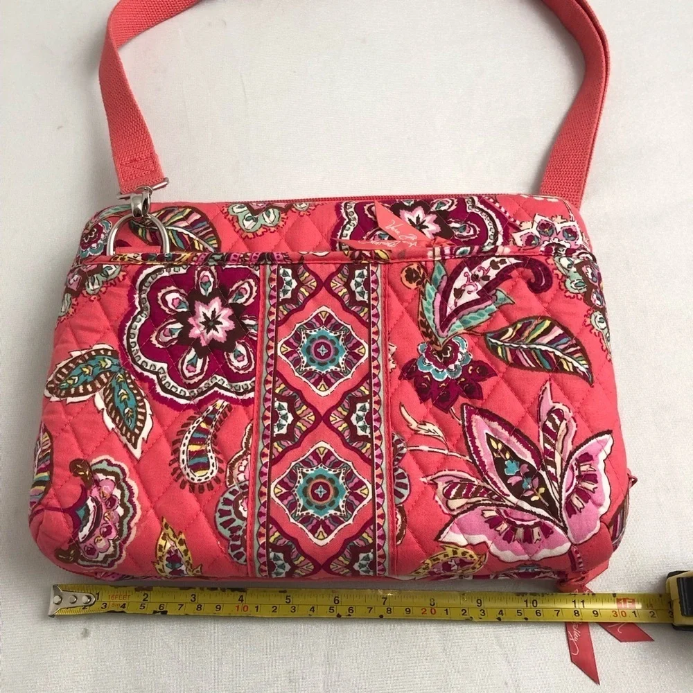 Vera Bradley Call Me Coral multicolor crossbody tablet case